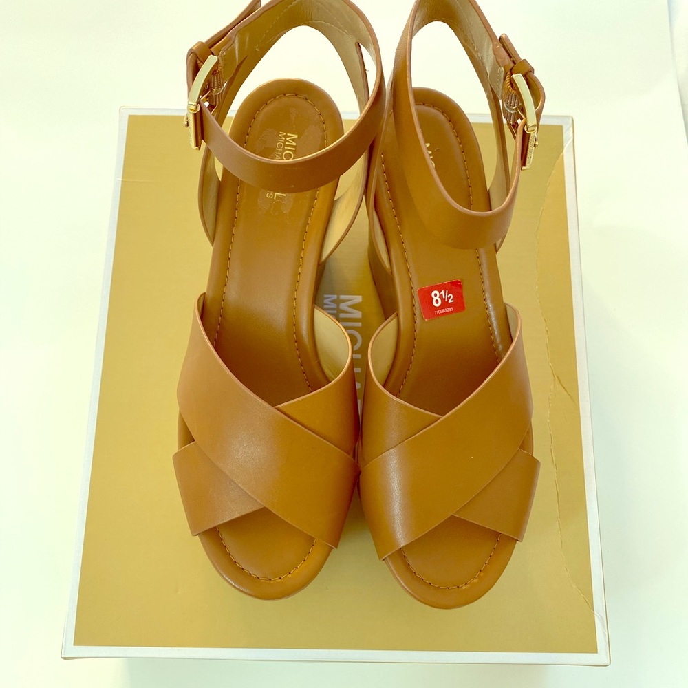 Michael Kors leather Acorn Mid Wedge